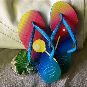 Havaianas x Dylan’s Candy Bar Flip Flops w/ Charms